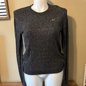 Hollister Charcoal Crew Neck Sweater
